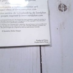 Sandylion Epoxy Collection Moving Day Stickers in Original Packaging