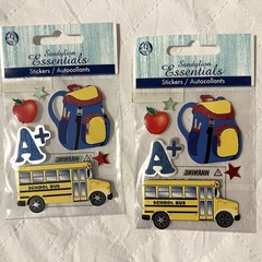 Back To School Craft/Scrapbook Embellishments Stickers Supplies *NEW*