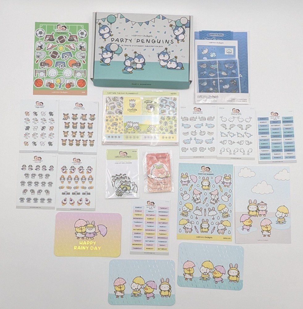Mixed Lot 19 Hubman And Chubgirl Stickers Pin Post Cards Box Vinyl Die Cuts
