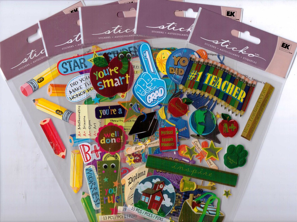 Sticko SCHOOL/GRADUATION themed~Adorable! U PICK! Quick Ship!