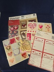 Valentine Hearts Scrapbooking Sticker Lot Of 5