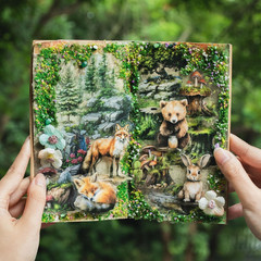 150 Pcs Forest Scrapbook Stickers for Journaling and Scrapbooking Supplies
