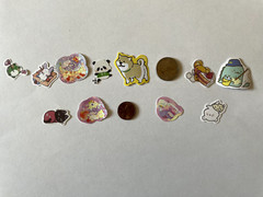 Kawaii Paper Sticker Flakes (100 pcs) stationary cute animal food