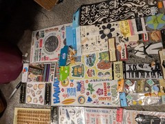 Huge Lot of 55 Scrapbooking Stickers, Jolees, Sticko, Recollections… NICE LOT
