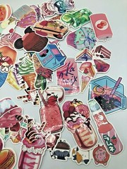 SWEETS (Pink Theme)~ Stickers Pack~70 PC for Skateboard~Laptop~Phone~Scrapbook