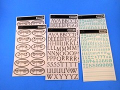 Jenni Bowlin Rub Ons Scrapbooking Letters Numbers Months 2 Ea