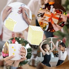 0.3″ Diameter Star Stickers – 1080 Pcs, 10 Sheets – Reward 1080 Pieces Gold