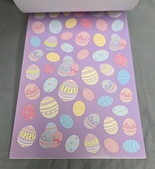 Nicole Crafts 506 EASTER Stickers Book 6 Complete Sheets 3 Designs Eggs Mini