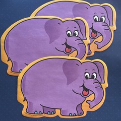 Vintage 90s Note Stationery Frank Shaffer Turtle Mouse Elephant Paper Sheets Lot