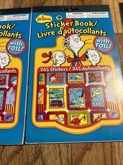 Dr. Seuss – Sticker Book – 490Stickers – 2Foil Sheet – 8 Sheets Total NEW