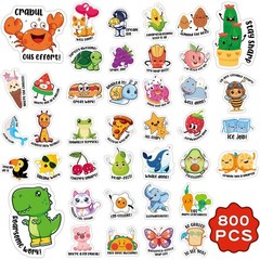 800pcs Fun Reward Stickers for Kids – Classroom Teacher Grading Prize Set