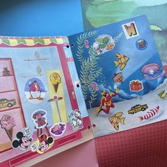 Vintage 80s Stuck On Stickers Kit 2 Scholastic Fantascenes Album Book 1983 Used