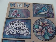 NEW Stickeroos Self-Adhesive Sticker 1 Sheet Nature Theme Flower Birds Butterfly