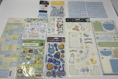 Lot Baby Boy Scrapbooking Stickers Packs Jolee’s Boutique K&Company Susan Branch