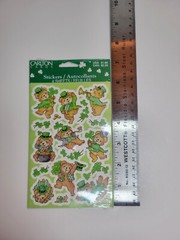 New Vintage St Patrick’s Day Stickers Carlton Cards Bears Irish 4 sheets