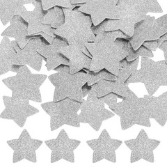 2.2″x2.2″ Star Foam Stickers, 120Pcs EVA Glitters Foam Shape Sticker, Silver