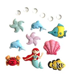 Buttons Galore 50+ Assorted FAIRY TALE Theme Buttons Set for Sewing & Crafts