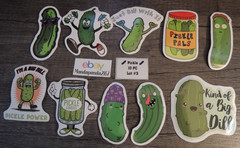 Pickle – Food – Mixed – Stickers Lot #3 – 10 pcs. *Sticker sizes are mixed*