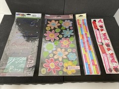 K&C Marcella K & Daisy Hill Recollections Scrapbooking Big Sheet Stickers BLK 69