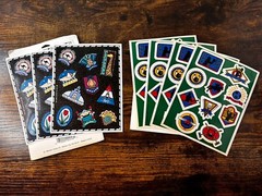 Vintage 1990’s Stickers Lot-Hallmark Stickers-Sports Countries Cities USA -READ