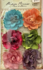 PRIMA FLOWERS LACE CROCHET, FABRIC, SATIN FOR SCRAPBOOKING WEDDINGS HAIR ECT…