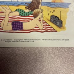 Vintage Sheet Scholastic Back To school Stickers
