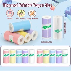 10 Pack Colorful Sticker Maker Refills Compatible with Hello Blink – DIY Sticker