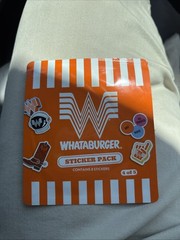 New in Package Whataburger Sticker Pack 4 of 5 Collectible 2026 Kids Meal Toy