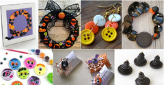 2 NEW Packs of Assorted HALLOWEEN BUTTONS Dress It Up & Daisy D’s CARDS & CRAFTS