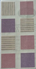 PURPLE & PINK PASTEL SQUARE ￼Stickers(12pc)Card Making •Journaling•Swirls•Girls•