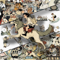 25 PIECES FAIRY TALE STORY WORLD STICKERS SCRAPBOOK JUNK JOURNAL PHONE #16