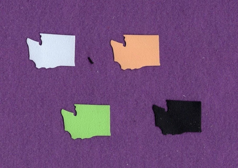 WASHINGTON qk USA state die cuts scrapbook cards