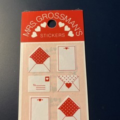 Vintage Mrs. Grossman’s Stickers Love Letters Valentines Sealed RARE JAPAN PACK