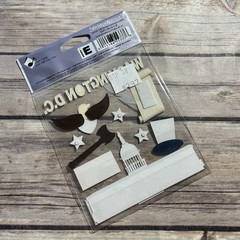 Jolee’s Boutique Dimensional Scrapbook Stickers WASHINGTON D.C. WHITE HOUSE