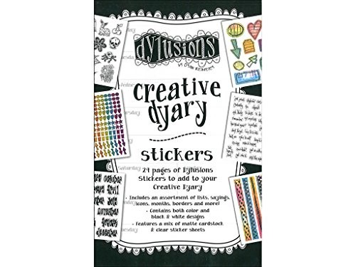 Ranger Sticker Book Dylusions Creative Dyary Stckr,Scrapbooking Stickers