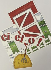 ON THE FARM Die-Cut Set(4pc) MME•Frame•Barn Doors•Hay •ei*ei*o•Animals•Fence•