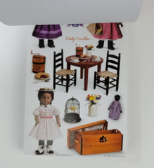 American Girl Crafts Sticker Pad Mini Paper Doll Book Lot Stocking Stuffer Party