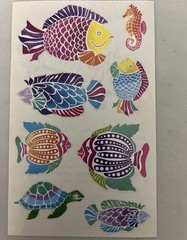 *Mrs. Grossman’s Large Stickers Posh Tropical Fish