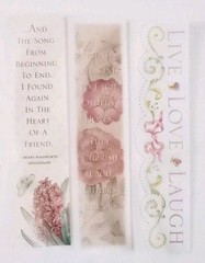 3pc Vellum Quotes 12″x2″ Non Adhesive Page Titles Embellishments Accents Lot#1