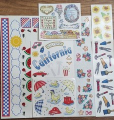 Frances Meyer Sticker Lot Full Partial Sheets Vintage Picnic Rainy Day Tools S70