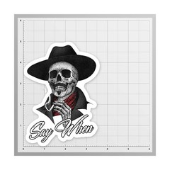 Say When Doc Holiday Sticker Decal Skeleton Skull Tombstone Quote 2 Pack West…