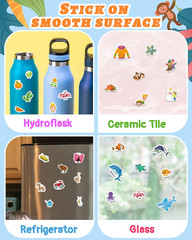 Benresive Reusable Sticker Book for Toddlers 2-4 Years, 3 Sets Travel Stickers f