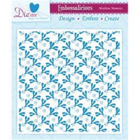 #L129 Crafter’s Companion Embossalicious MISTLETOE MOMENTS 6″ x 6″