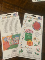 Lot of 2 Pkgs Stickopotamus Binder Stickers Snowy Day & Winter NIP