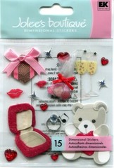 Valentine’s Day, Love, 3D scrapbook sticker – Jolees SPJB264