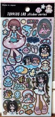 GAIA Topping LAB Kawaii Gal Glitter Sticker Heisei Girl Beach Summer MADE JAPAN
