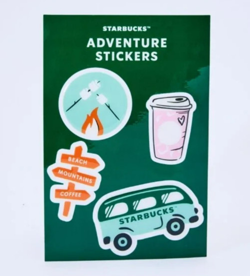🔥2026 Starbucks Summer Road Trip Sticker (1 Sheet 4 Stickers)-Choose 1 Design🔥