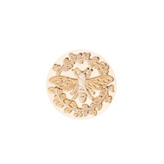 SWANGSA Bee with Wreath Wax Seal Stamp, Vintage Brass Head Sealing Stamp, Gre…