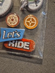 Riding Bikes 3D scrapbook stickers Paper House STDM-0155