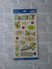 RARE Lot of 3 Jolee’s Sticko Family Tree genealogy Birds grandpa mom Dad Sis Bro
